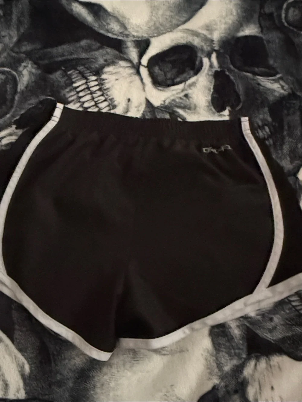 Nike Black Athletic Shorts with White Trim